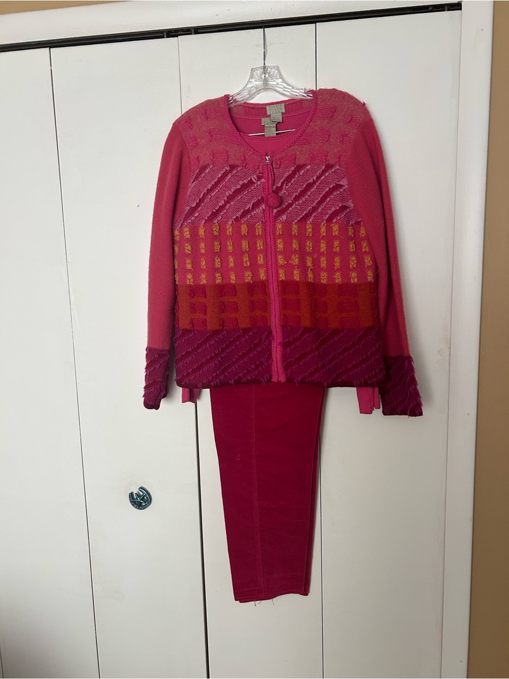 Sigrid Olson Sport Woven Jacket with Matching t-Shirt and Velveteen Pants
